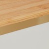 Relaxdays Cable Box for 2 Power Strips, Bamboo Lid, Plastic,