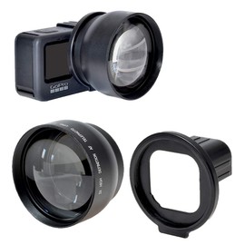 GLIDER Telephoto Lens Set for HERO12/11/10/9Black 52mm Adapter Zoom Lens for GoPro GoPro Accessories GLD5260MJ134