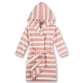 Sanetta Girls' Bathrobe Pink Stripes | High-Quality and Cuddly Bathrobe Made from a Cotton Mix for Girls Bathrobe for Girls, pink