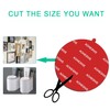 D.SKING 4 Pack 2.76"(70mm) Very High Bond Sticky Adhesive Replacement,Circle