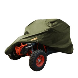 X AUTOHAUX UTV Cover Waterproof All Weather Protection Covers 210D Army Green 2-3 Seater for Polaris RZR for Ranger XP XP4 1000 for Can-Am for Arctic Cat Side by Side Cover
