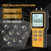 Digital Manometer Gas Pressure Tester with ±0.3% FSO Resolution, Differential