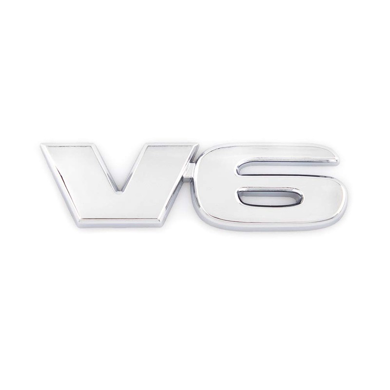 Pack of 2 V6 Edition emblems, can be used for