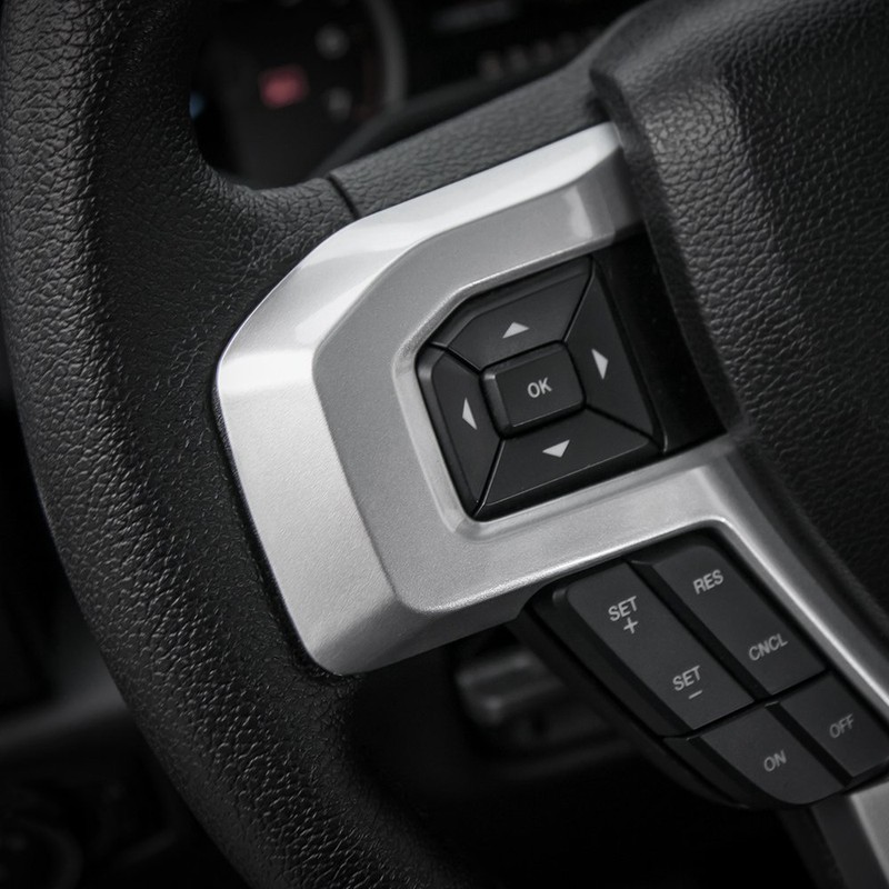 Voodonala Accesorios Interiores Plateados Compatible with Ford F150 2015 2016