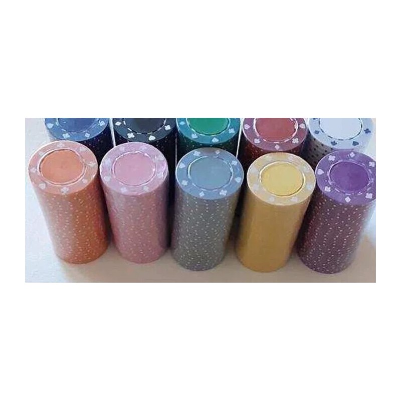 Bulk 800 Suited Edge Poker Chips - 11.5 gram -