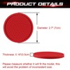 Xotic Tech 4PCS/Set Red Soft Silicone Interior Non-Slip Car Cup