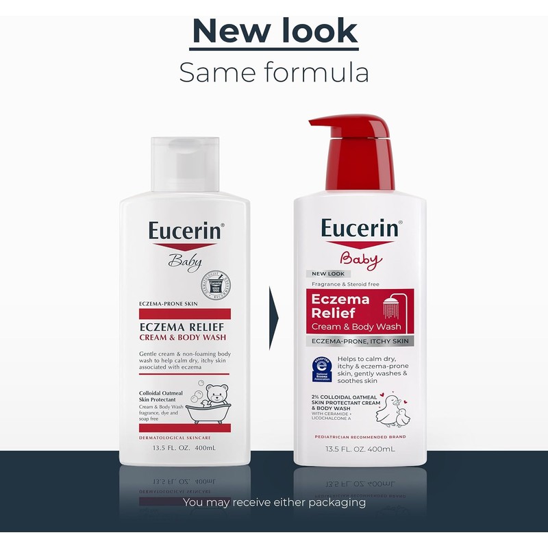 Eucerin Baby Eczema Relief Cream & Body Wash, Eczema Body