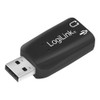 LogiLink USB Soundkarte mit Virtual 3D Soundeffekt, Simuliert 5.1 Surround