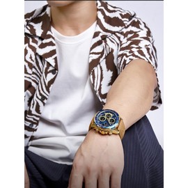 AIMES Men Military Sports Digital Watches Stylish Casual Analog Quartz Waterproof Watch Sport Multifunction Leather Wristwatch Business Dress Wrist Watch for Men