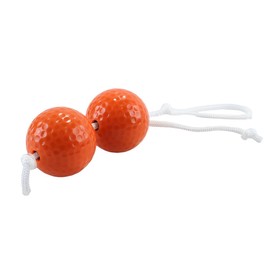 Qury 6 Pairs Golf Balls with 50cm Rope, Ladder Golfball,Golf Rack Ball for Throwing Games Can Be Used Indoors and Outdoors(Orange Green)