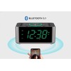 Alarm Clock Radio with 10W Wireless Charging, Snooze,Bluetooth, Dual Alarm,