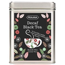 PRAANA TEA Decaffeinated Black Tea, Gift Tin, 100 g