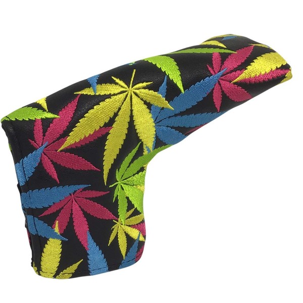 ReadyGOLF Weed All-Over Embroidered Putter Cover - Blade