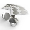 Tiplot Aluminum Lids for Reusable Nespresso OriginalLines Capsules 200pcs,Self Adhesive