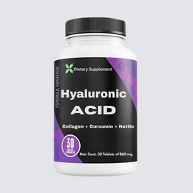 KM-Hyaluronic Acid 30 Tablets 860mg (Ácido Hialuronico) Dietary Supplement | Joint Support