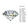 Viresa US Local Stock VVS1 2ct 8mm Round Brilliant Cut