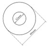 Pepte 642415256629 812 Collar Cone, Silver, 32 mm