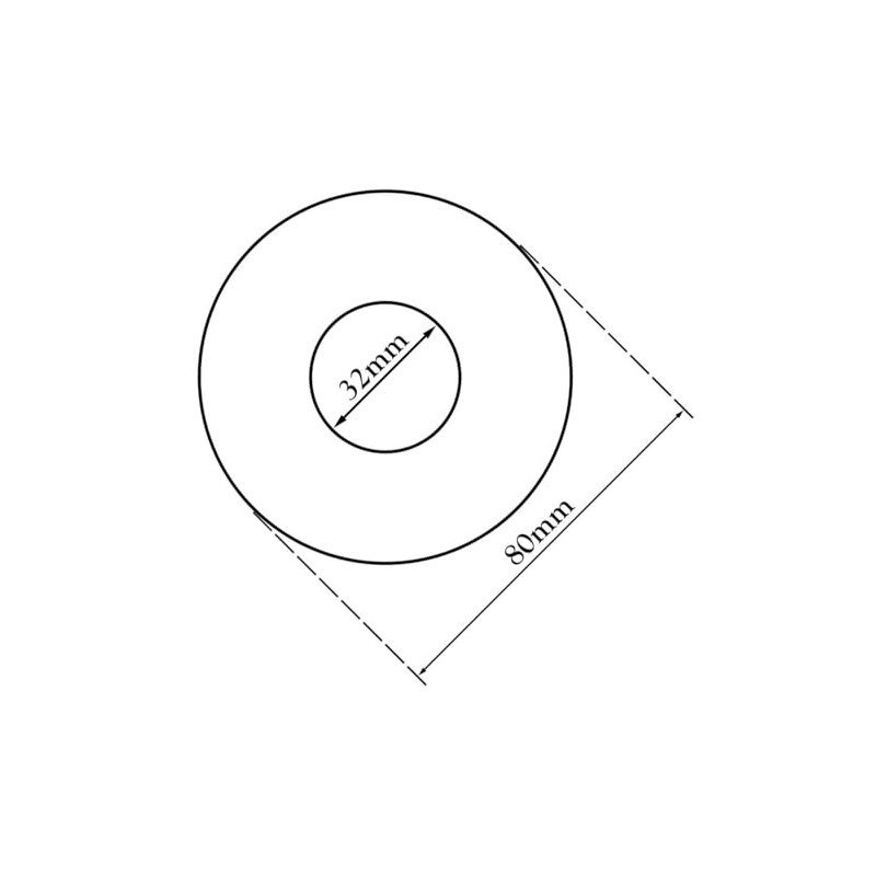 Pepte 642415256629 812 Collar Cone, Silver, 32 mm
