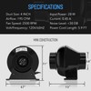 iPower 4 Inch 195 CFM Inline Fan Vent Blower, Upgrade