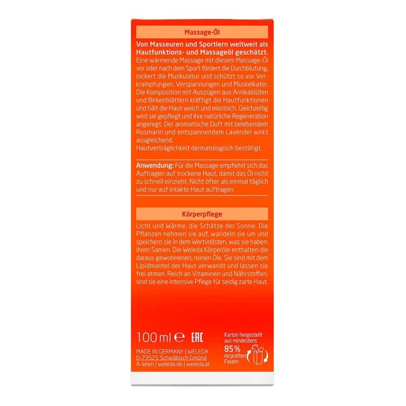 Weleda Arnica Massage Oil 100 ml