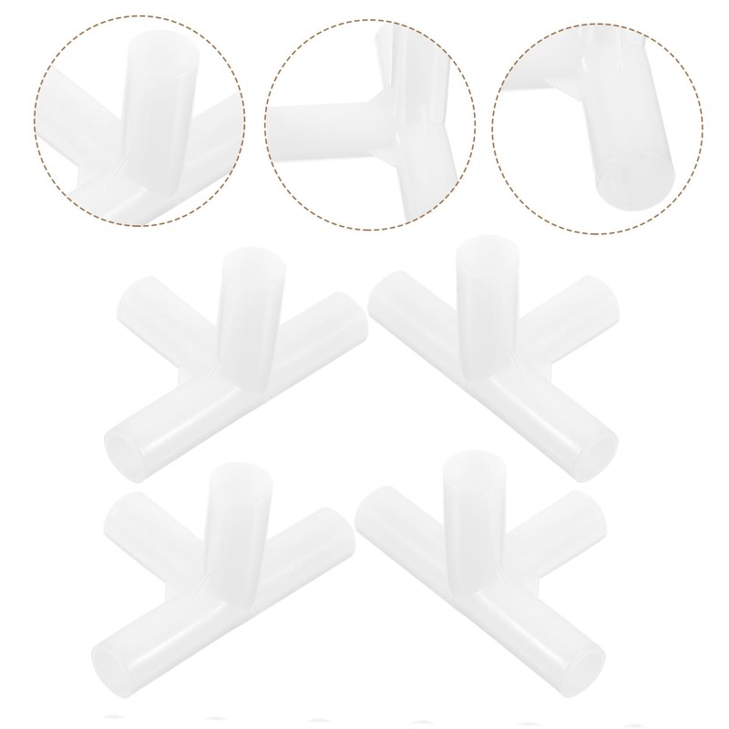 Gatuida 24Pcs Four Way Connector for Tent Poles Durable Fitting
