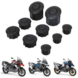 Motorrad Rahmenkappen Hole Cover Kappen Schrauben Abdeckkappen für R1200GS R1250GS R 1200GS Adventure R 1250GS (9pcs)