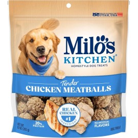 Milo'S Kitchen Chicken Meatballs Dog Treats, 10 Ounce