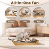 PurrSonic Large Cat Scratching Cardboard Pad, 24" Indoor Horizontal Corrugated