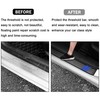 YOSRTER Leather Door Sill Protector Stickers, Carbon Fiber Texture, Universal