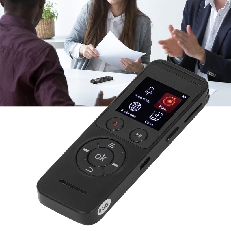Voice Activated Recorder with Playback Bluetooth 5.2 MP3 Noise Reduction