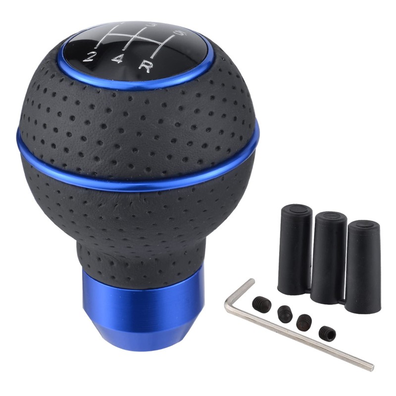 Padaodao 5 Speed Gear Knob Leather Lever Stick Shifter Head