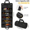 Tool Bag,Large Roll Up Tool Bag Organizer,13 Pockets Tool Roll