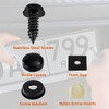 8 Sets Stainless Steel Licence Plate Screws Kit, Stainless Steel