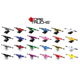 Core Skateboard Trucks 5.5 (8.25") Silver/Black Base, Premium Bushings