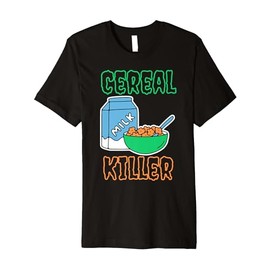 Cereal Killer serialkiller Cornflakes pun Premium T-Shirt