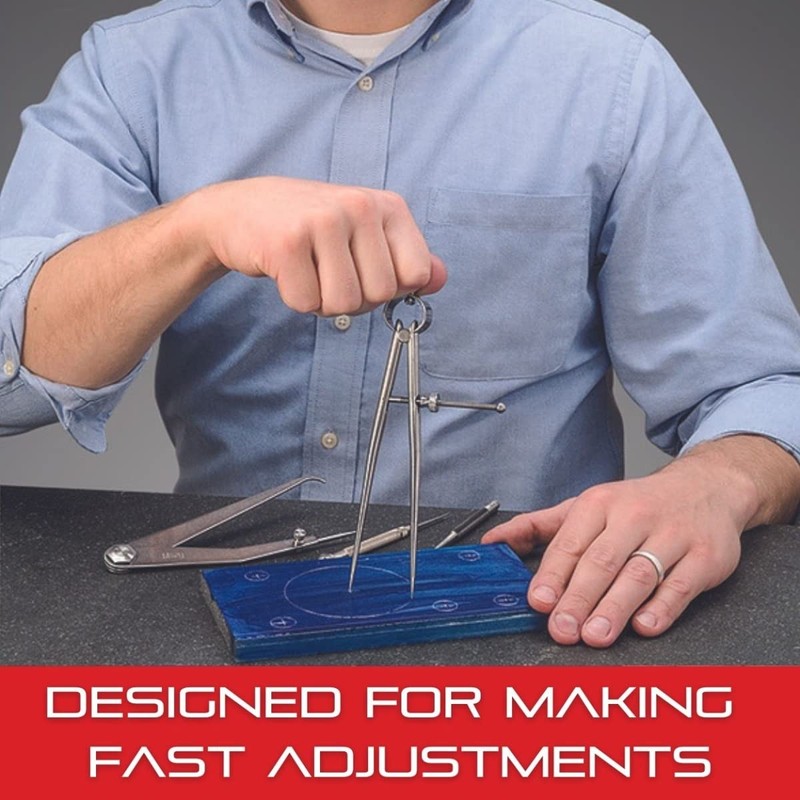 Starrett Firm-Joint Hermaphrodite Caliper with Finely Finished, High-Grade Steel and