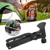 15In1 Axe Hammer MultiFunctional Camping Survival Screwdrivers Pliers Bottle Opener(Black