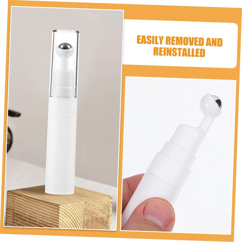 Baluue 12pcs Refillable Roller Bottles for Eye Cream Portable Travel