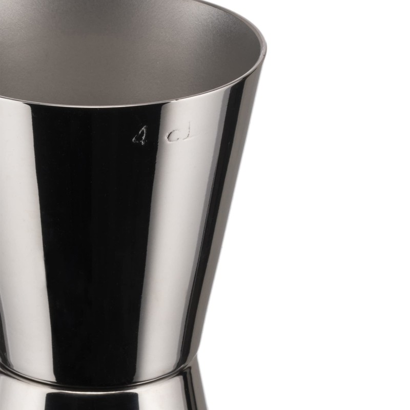 Alessi Cocktail Maßnahme, Edelstahl, Silber, 28 x 4.5 x 17