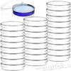 Bekith 100 Pack Plastic Petri Dishes with Lids, 60mm Dia