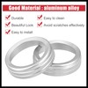 Hihaha 7pcs Silver Tone Aluminum Alloy Car AC Climate Control