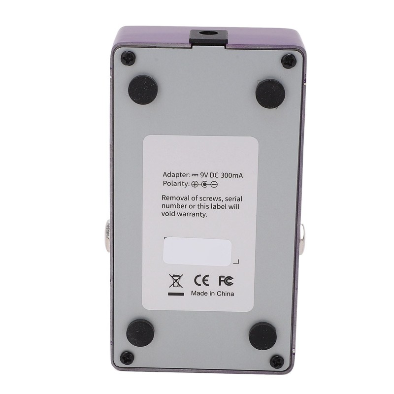 Guitar Effect Pedal Metal Purple 1/4in Interface Parameters Savable Single