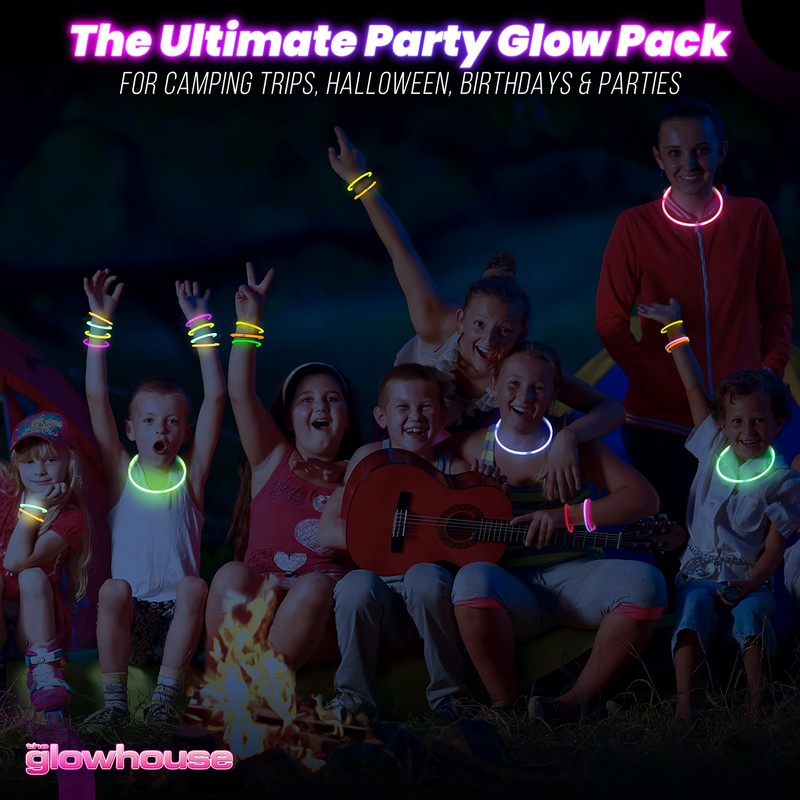 25 pack Glowhouse Premium Glow Stick Bracelets