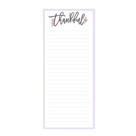 Graphique Magnetic Notepad, Religious – 100 Sheets, 4” x 9.25” x .5” – Front Says, “Thankful”, Sticks to Any Magnetic Surface, Perfect for Shopping and Grocery Lists, Makes a Great Gift (MP1345)