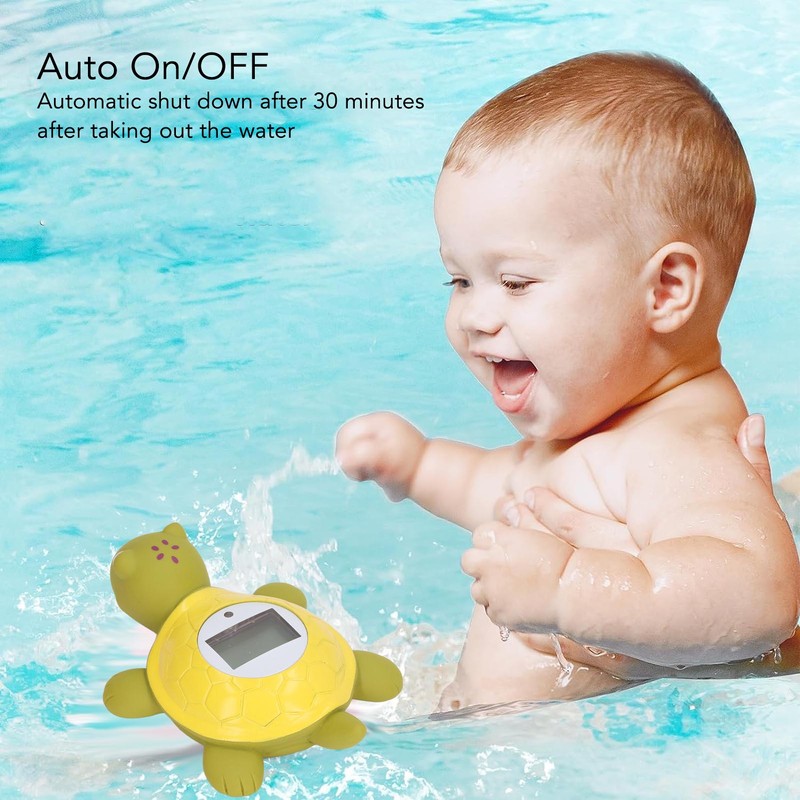 Baby Bath Thermometer Cartoon Animal Shaped IPX7 Waterproof 10‑50 Degrees