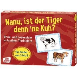 Nanu, ist der Tiger denn ´ne Kuh? Denk- und Legespiele zu lustigen Tier-Bildern für Kinder von 3 bis 6: Denk- und Legespiele zu lustigen Tier-Bildern ... & Familie (Denk- und Legespiele für Kinder)