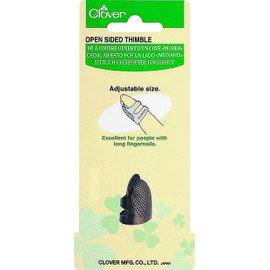Clover Open Sided Thimble, Small, Brown, 6017