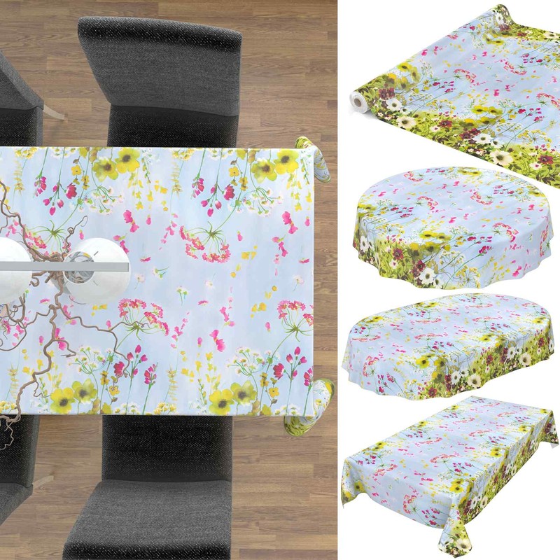 Anro Oilcloth Wax Tablecloth, Washable