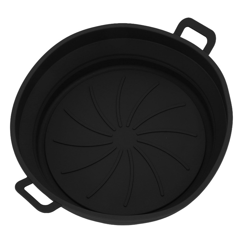 2PCS Fryer Silicone Liners Round 21cm Diameter with Handle Fryer