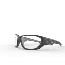 EDGE Eyewear Dawson Z87+ Safety Glasses – Clear Lens, Flexible Wraparound Frame, Wide Temples for Added Coverage, Lightweight Nylon Construction, UV Protection